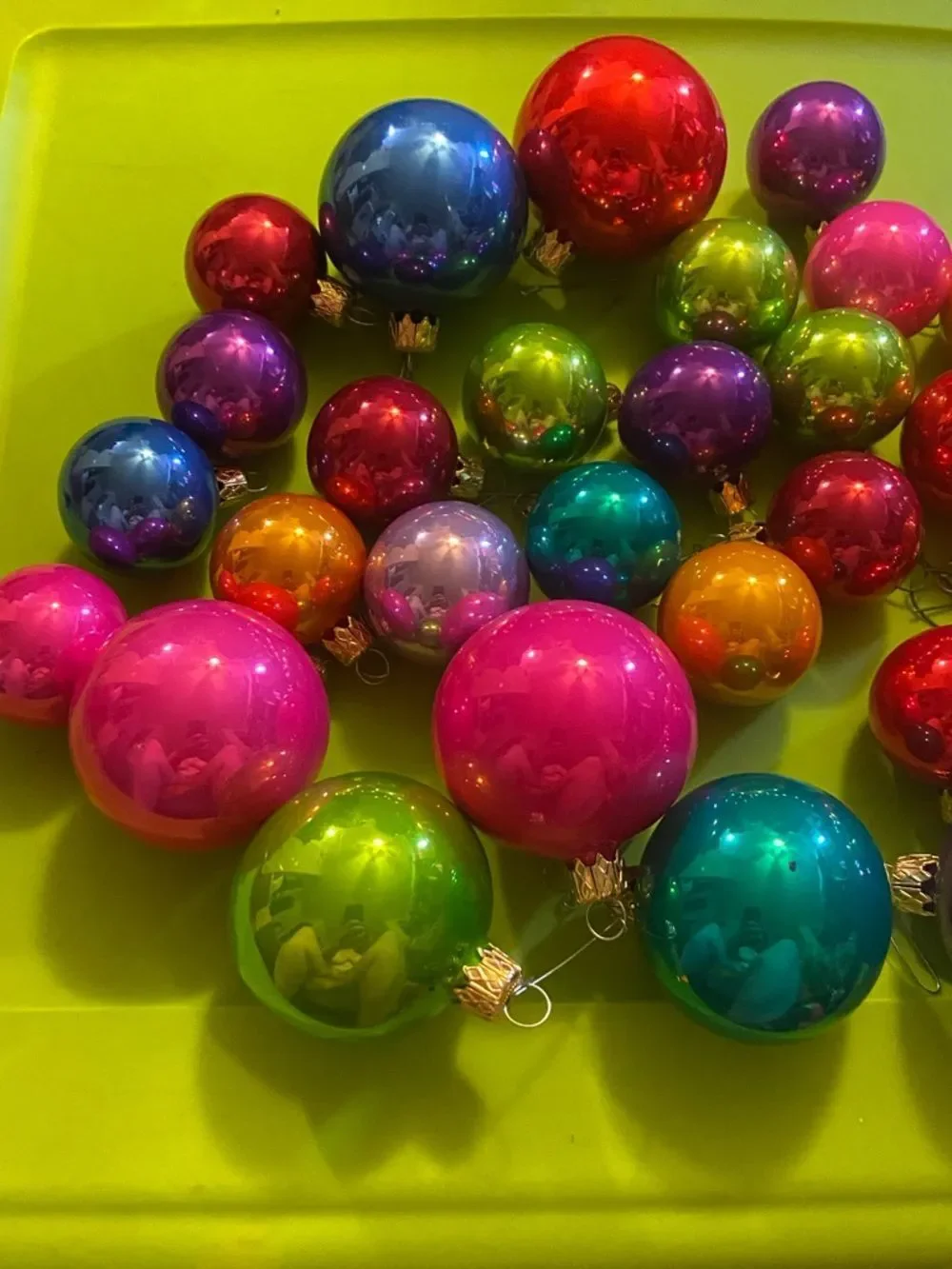 Vintage vibrant glossy